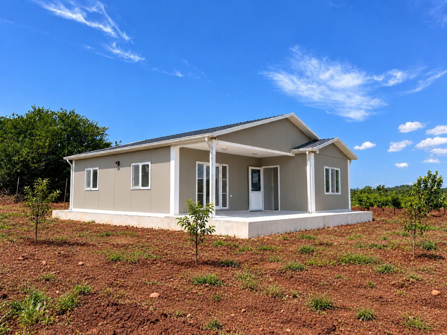 Milas, Muğla — 80 m² prefabrik uygulaması
